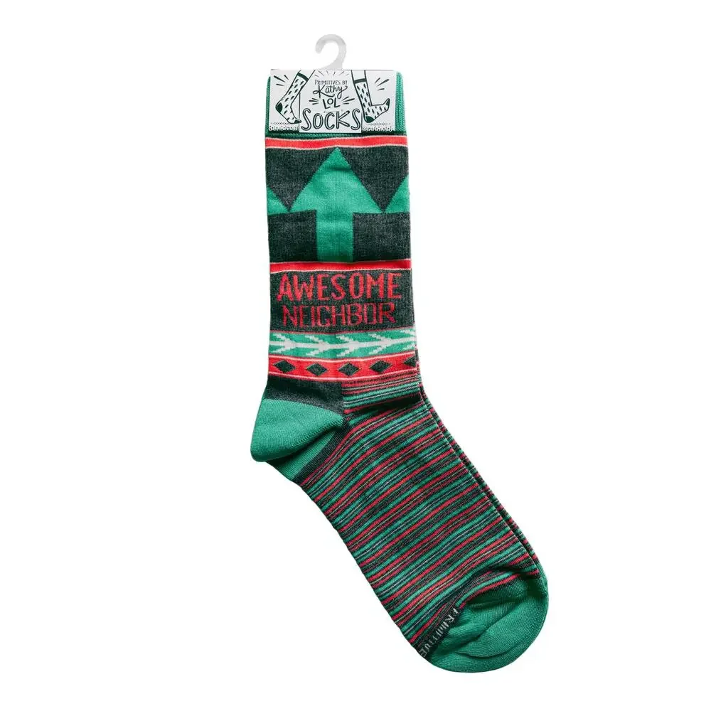 Awesome Neighbor Socks | Unisex Funny Gift Socks | Gift for Her